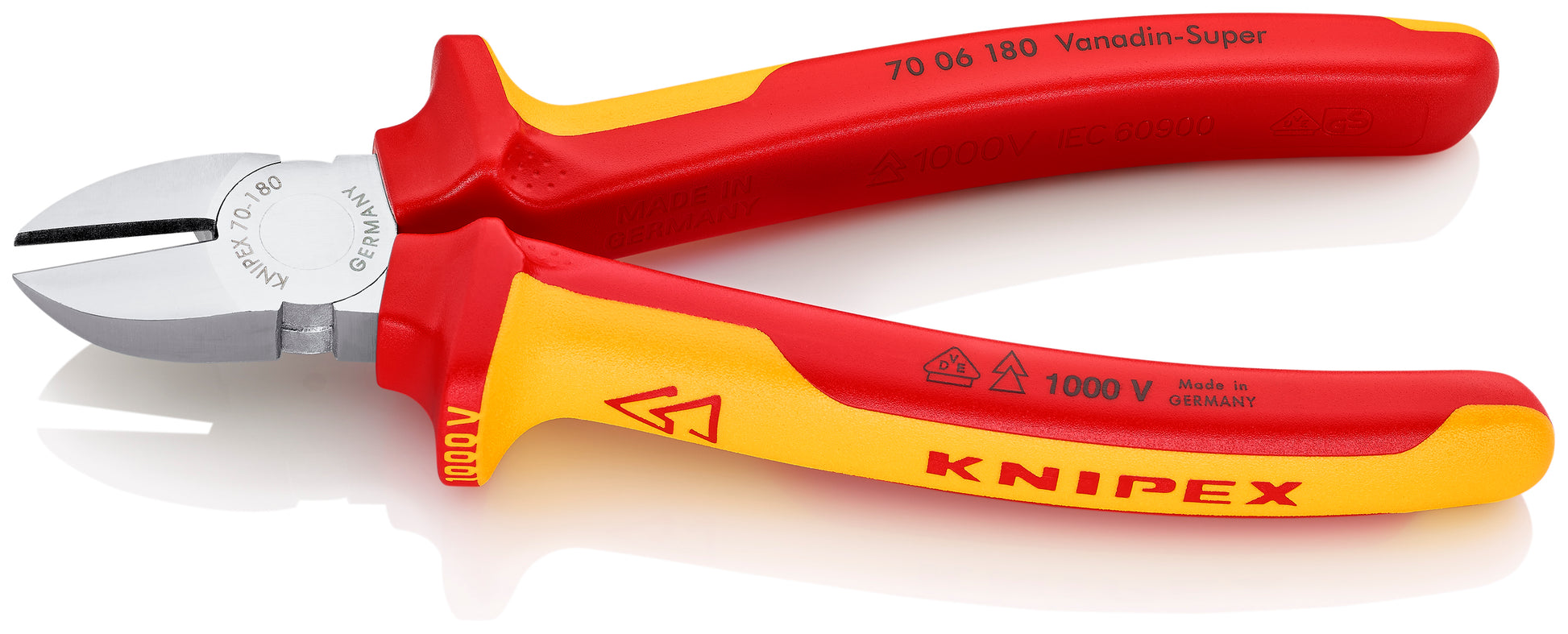 Knipex 70 06 180 Diagonal Cutters-1000V Insulated - image 3