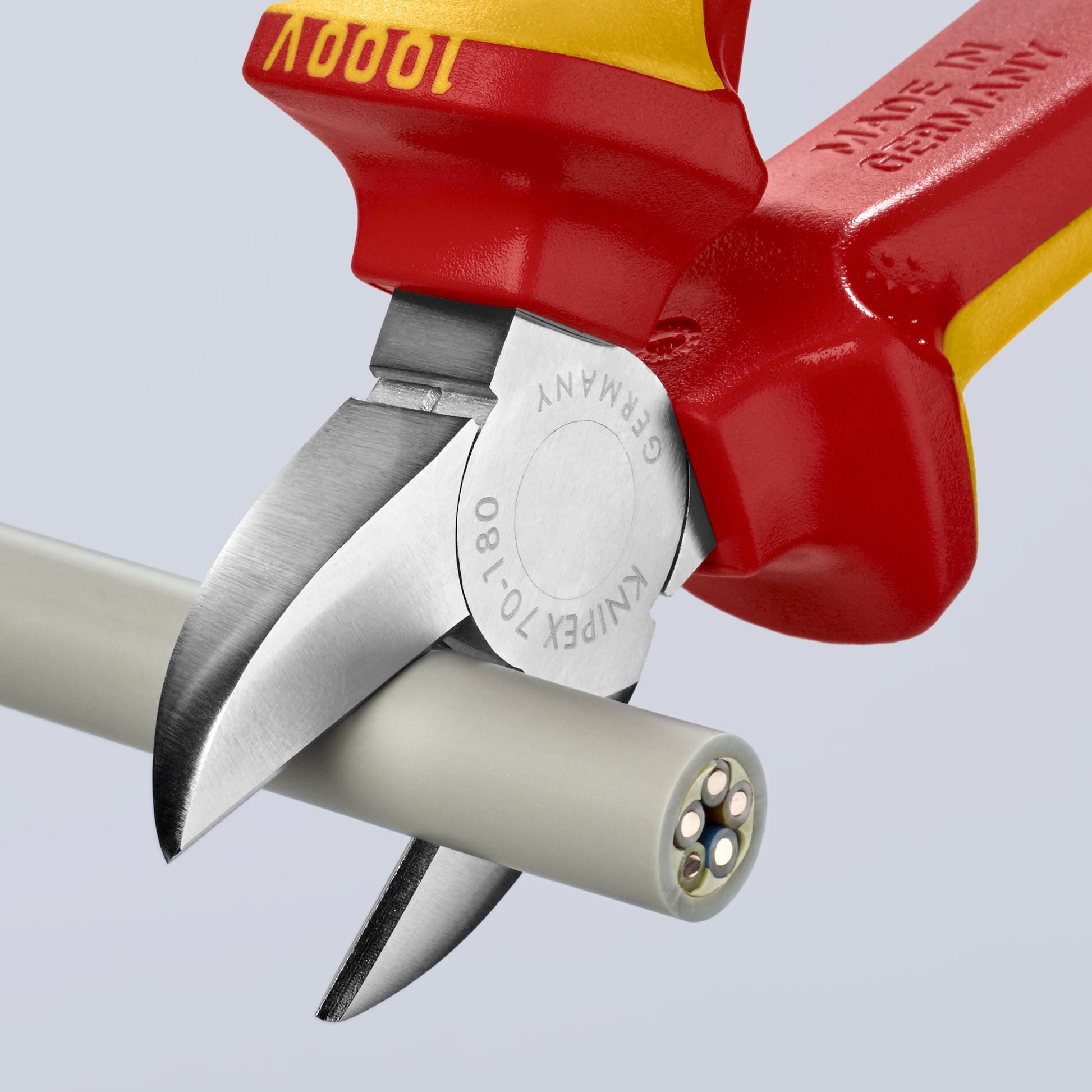 Knipex 70 06 180 T Diagonal Cutters-1000V Insulated-Tethered Attachment - image 7