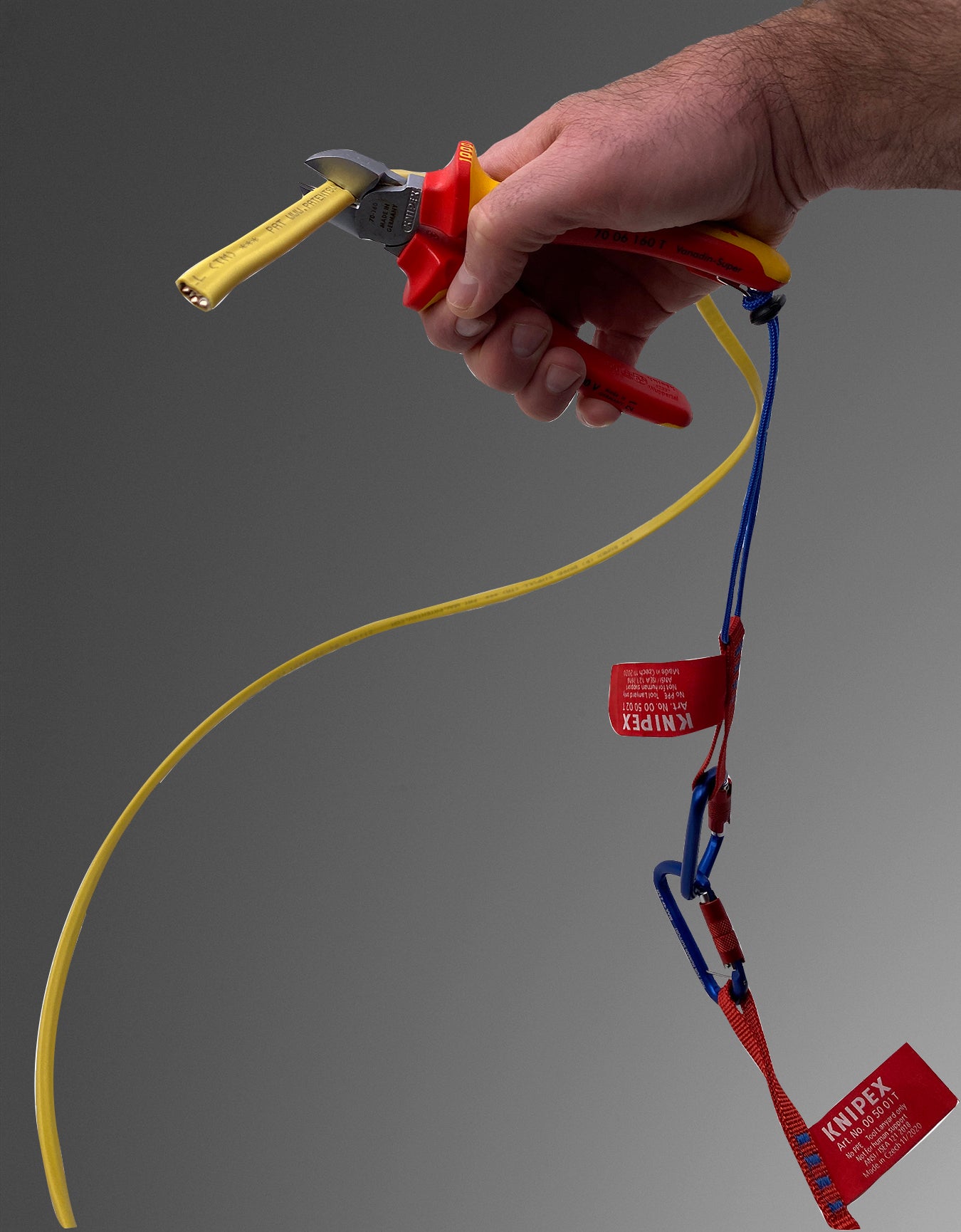 Knipex 00 50 06 T BKA Tool Tethering Adaptor Straps with Captive Eye Carabiner - image 8