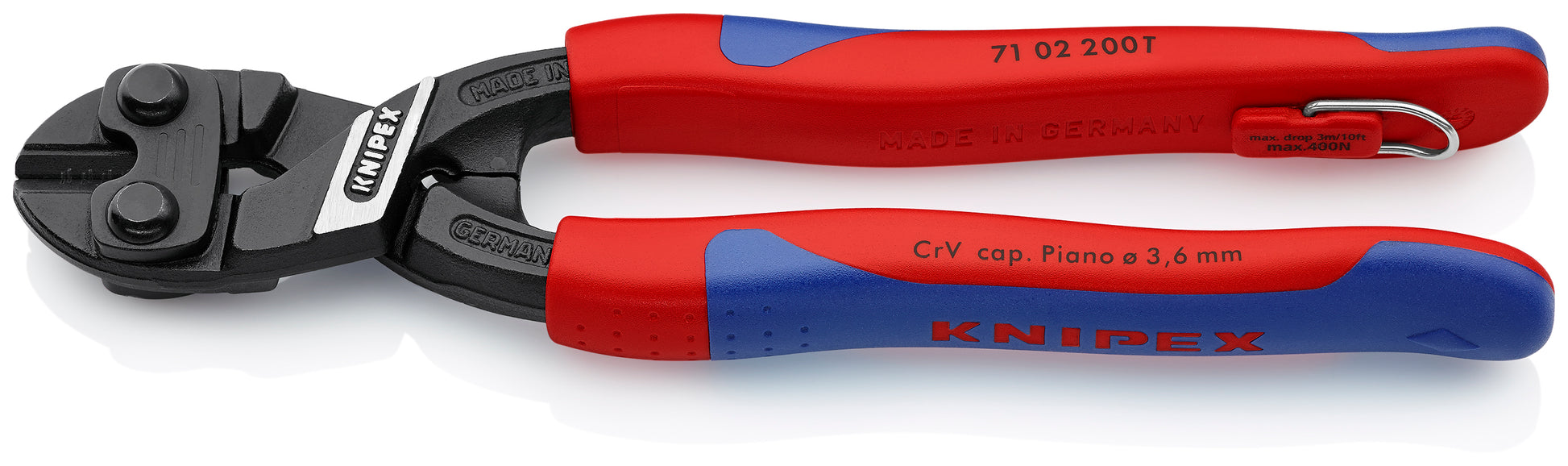 Knipex 71 02 200 T BKA CoBolt® High Leverage Compact Bolt Cutters-Tethered Attachment - image 2