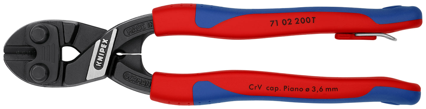 Knipex 71 02 200 T BKA CoBolt® High Leverage Compact Bolt Cutters-Tethered Attachment - KNIPEX Tools