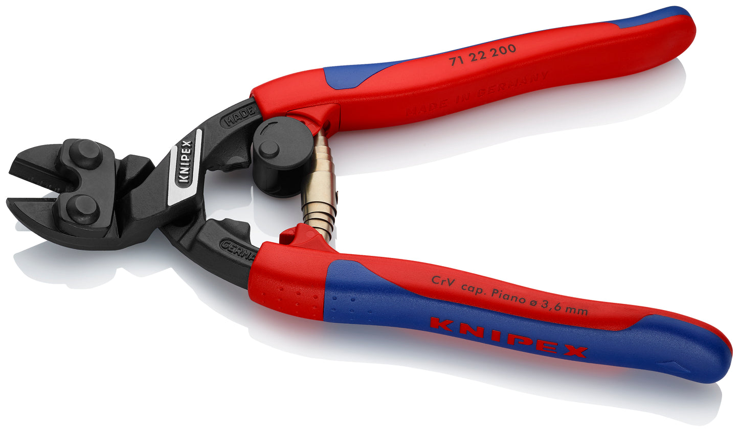 Knipex 71 22 200 CoBolt® High Leverage 20° Angled Compact Bolt Cutters - image 3