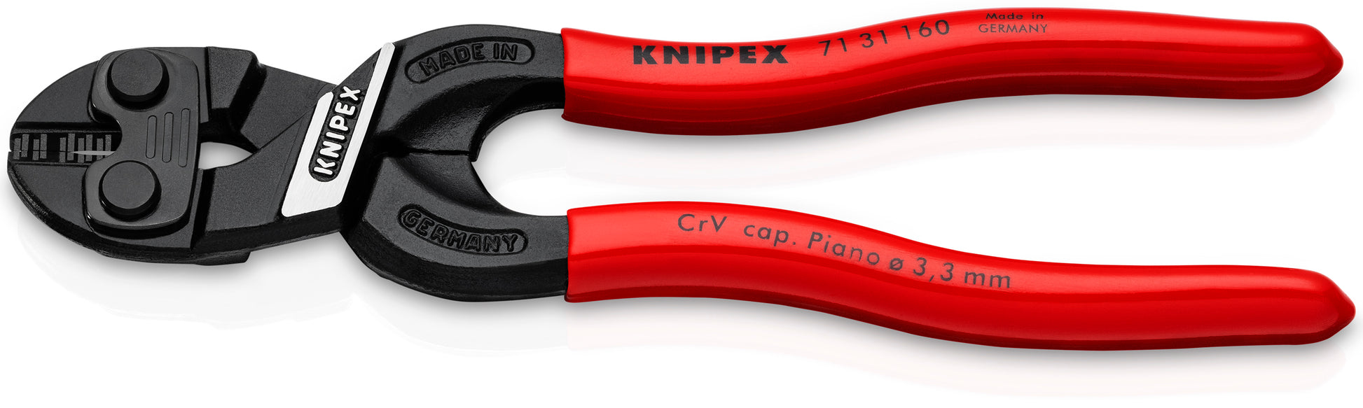 Knipex 71 31 160 CoBolt® S Compact Bolt Cutters-Notched Blade - image 2