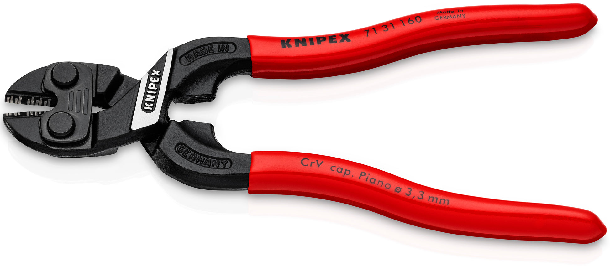 Knipex 71 31 160 SBA CoBolt® S Compact Bolt Cutters-Notched Blade - image 3