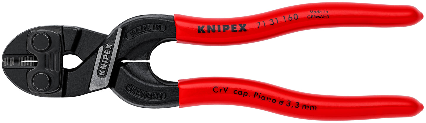 Knipex 71 31 160 CoBolt® S Compact Bolt Cutters-Notched Blade - KNIPEX Tools