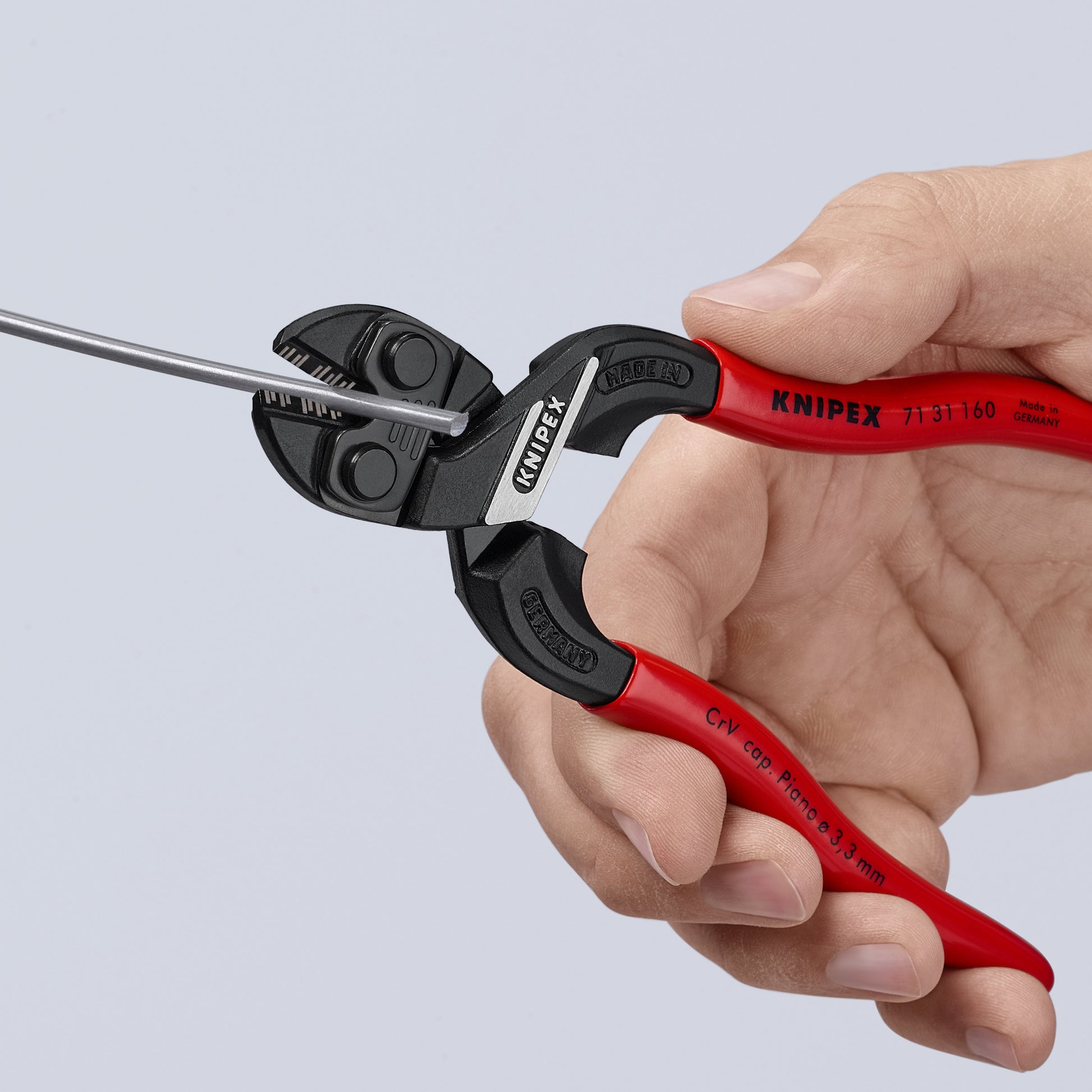 Knipex 71 31 160 CoBolt® S Compact Bolt Cutters-Notched Blade - image 5