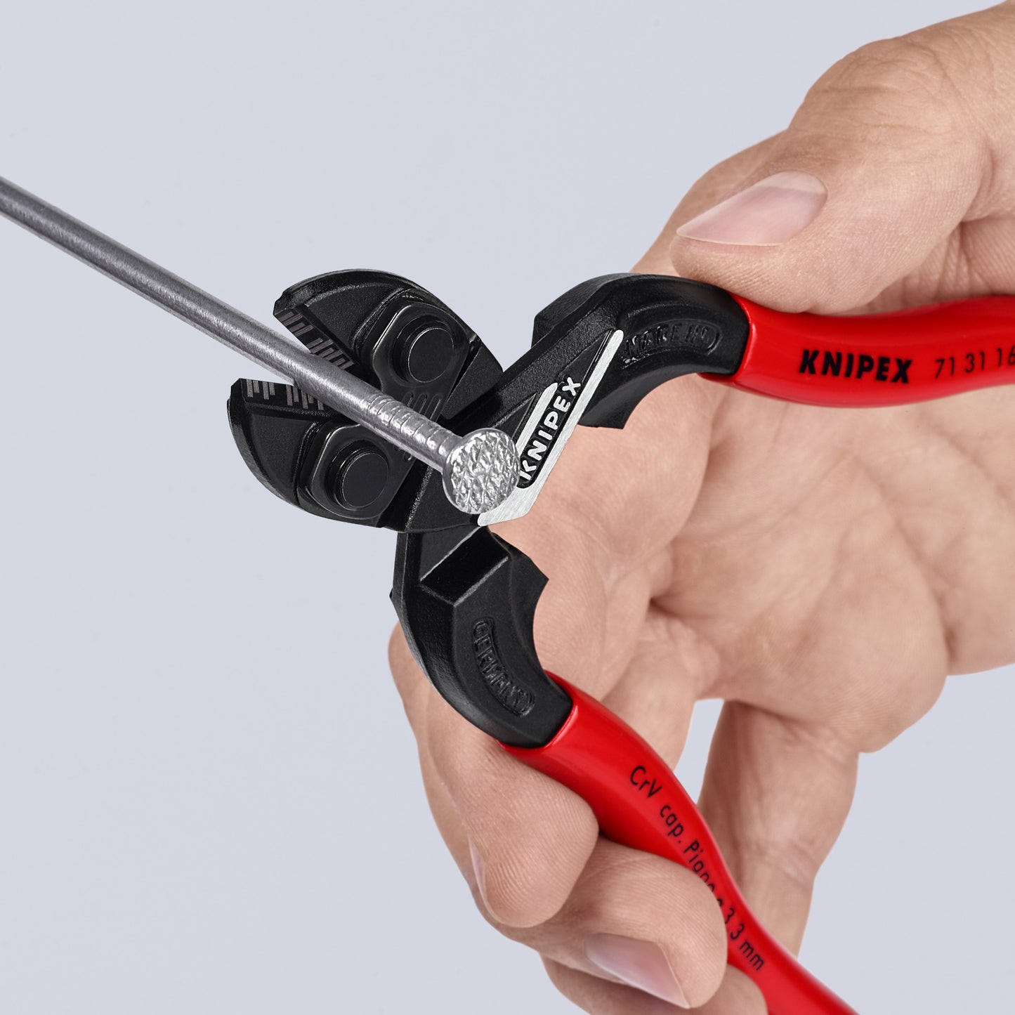 Knipex 71 31 160 CoBolt® S Compact Bolt Cutters-Notched Blade - image 6