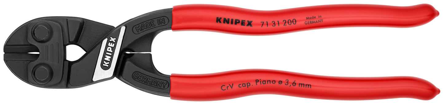 Knipex 71 31 200 SBA CoBolt® High Leverage Compact Bolt Cutters-Notched Blade - KNIPEX Tools