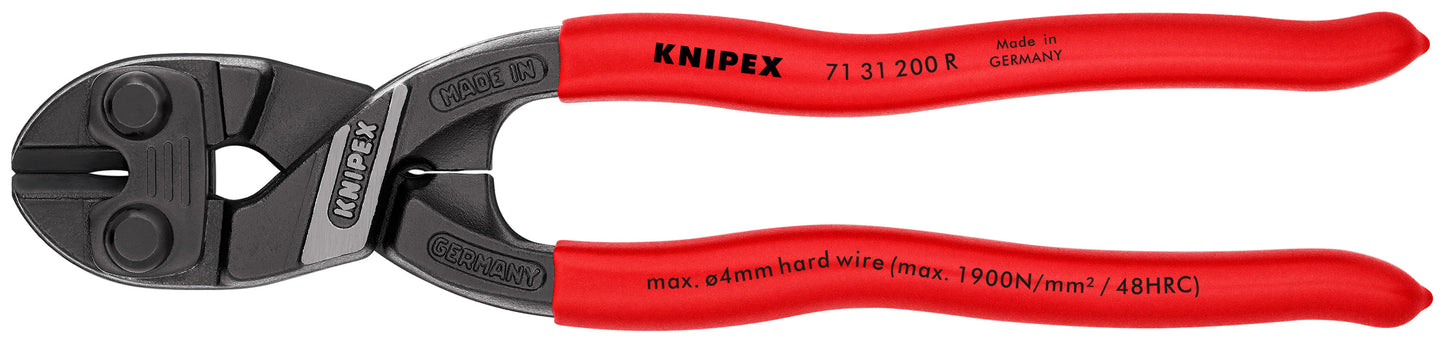 Knipex 71 31 200 R CoBolt® High Leverage Compact Bolt Cutters-Fencing with Notched Blade - KNIPEX Tools