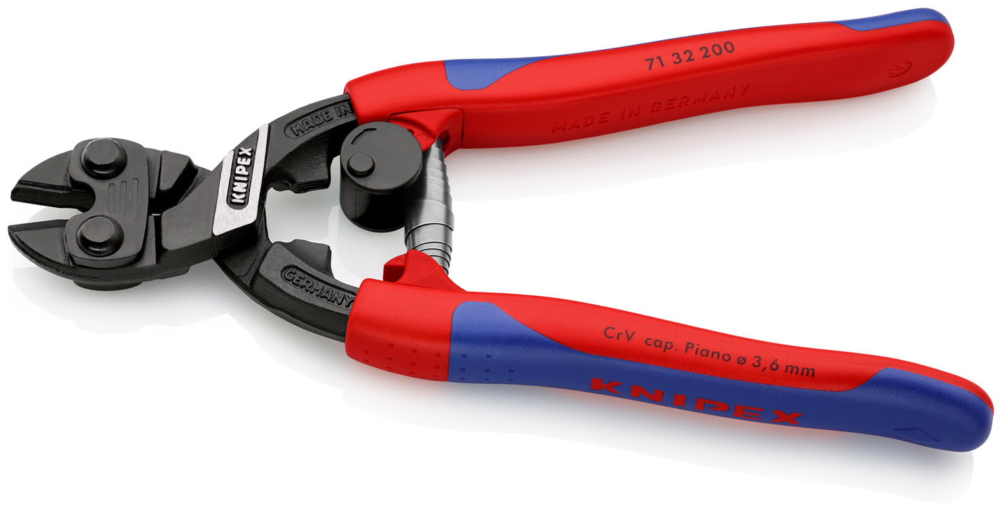 Knipex 71 32 200 CoBolt® High Leverage Compact Bolt Cutters-Notched Blade - image 3