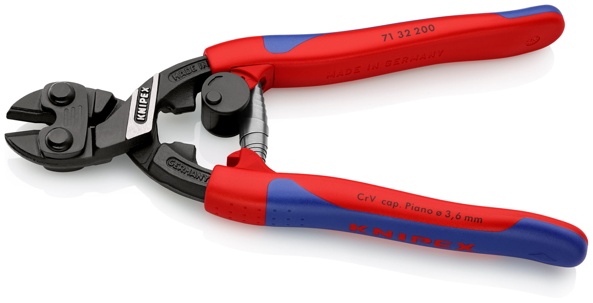 Knipex 71 32 200 CoBolt® High Leverage Compact Bolt Cutters-Notched Blade - image 3