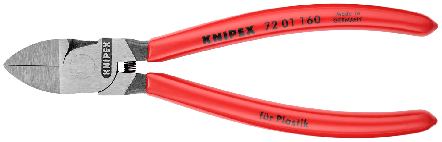 Knipex 72 01 160 SB Diagonal Pliers for Flush Cutting Plastics - KNIPEX Tools