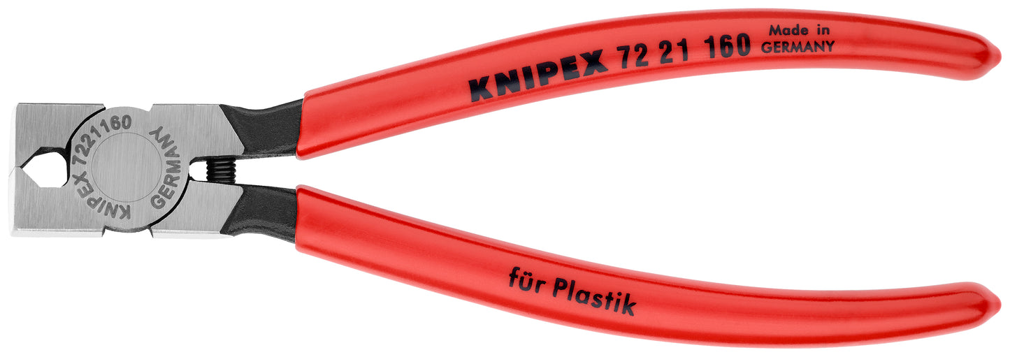 Knipex 72 21 160 Diagonal Pliers for Flush Cutting Plastics 85° Angled - KNIPEX Tools