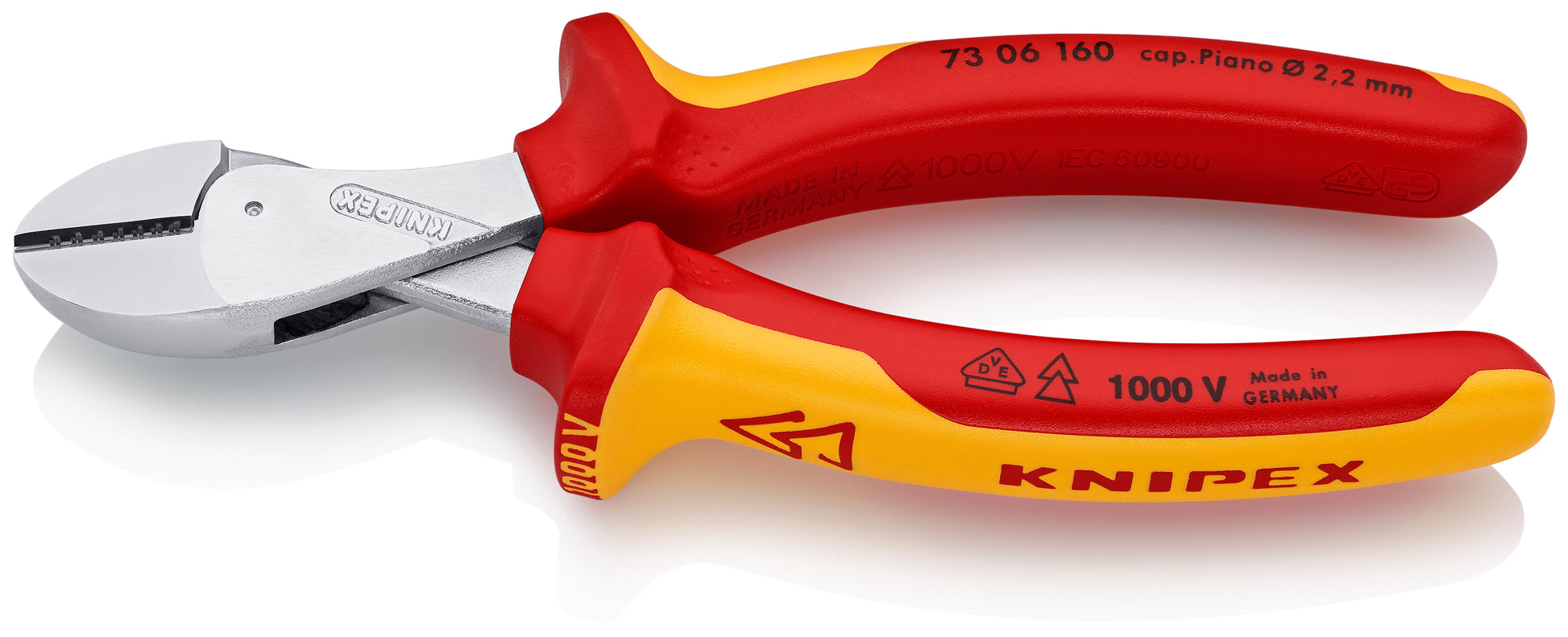 Knipex 73 06 160 X-Cut® Compact Diagonal Cutters-1000V Insulated - image 2