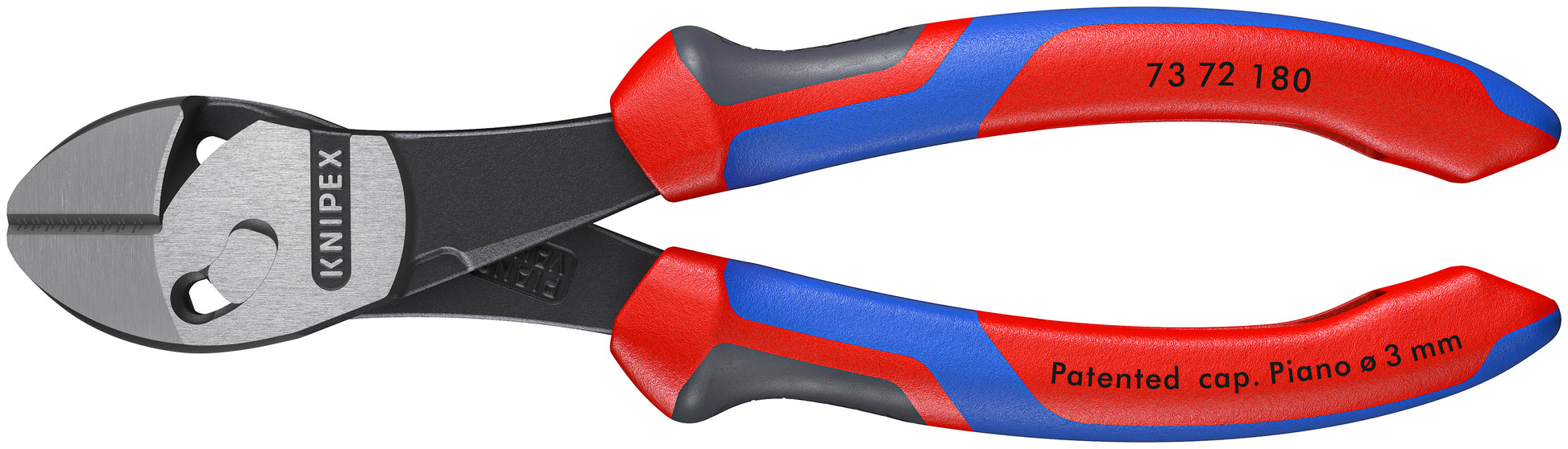 Knipex 73 72 180 BK TwinForce® Diagonal Super Cutters - KNIPEX Tools
