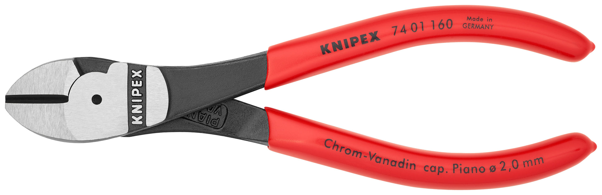 Knipex 74 01 160 SBA High Leverage Diagonal Cutters - KNIPEX Tools