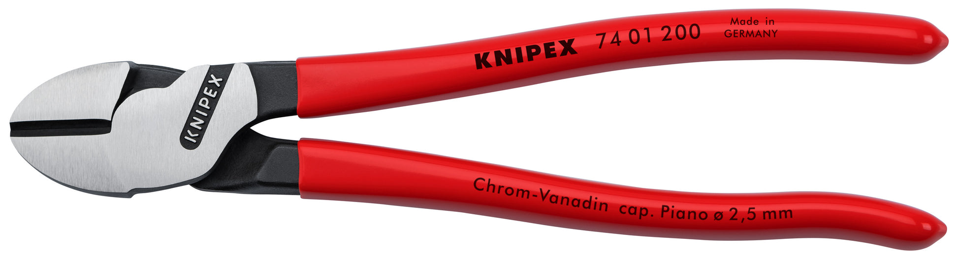 Knipex 74 01 200 SBA High Leverage Diagonal Cutters - KNIPEX Tools