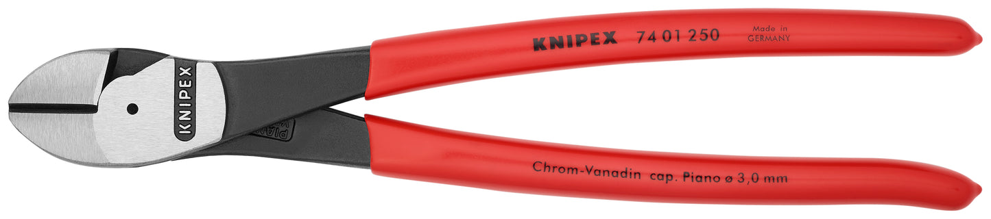 Knipex 74 01 250 SBA High Leverage Diagonal Cutters - KNIPEX Tools