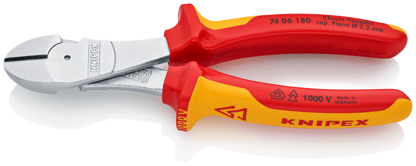 Knipex 74 06 180 High Leverage Diagonal Cutters-1000V Insulated - image 2