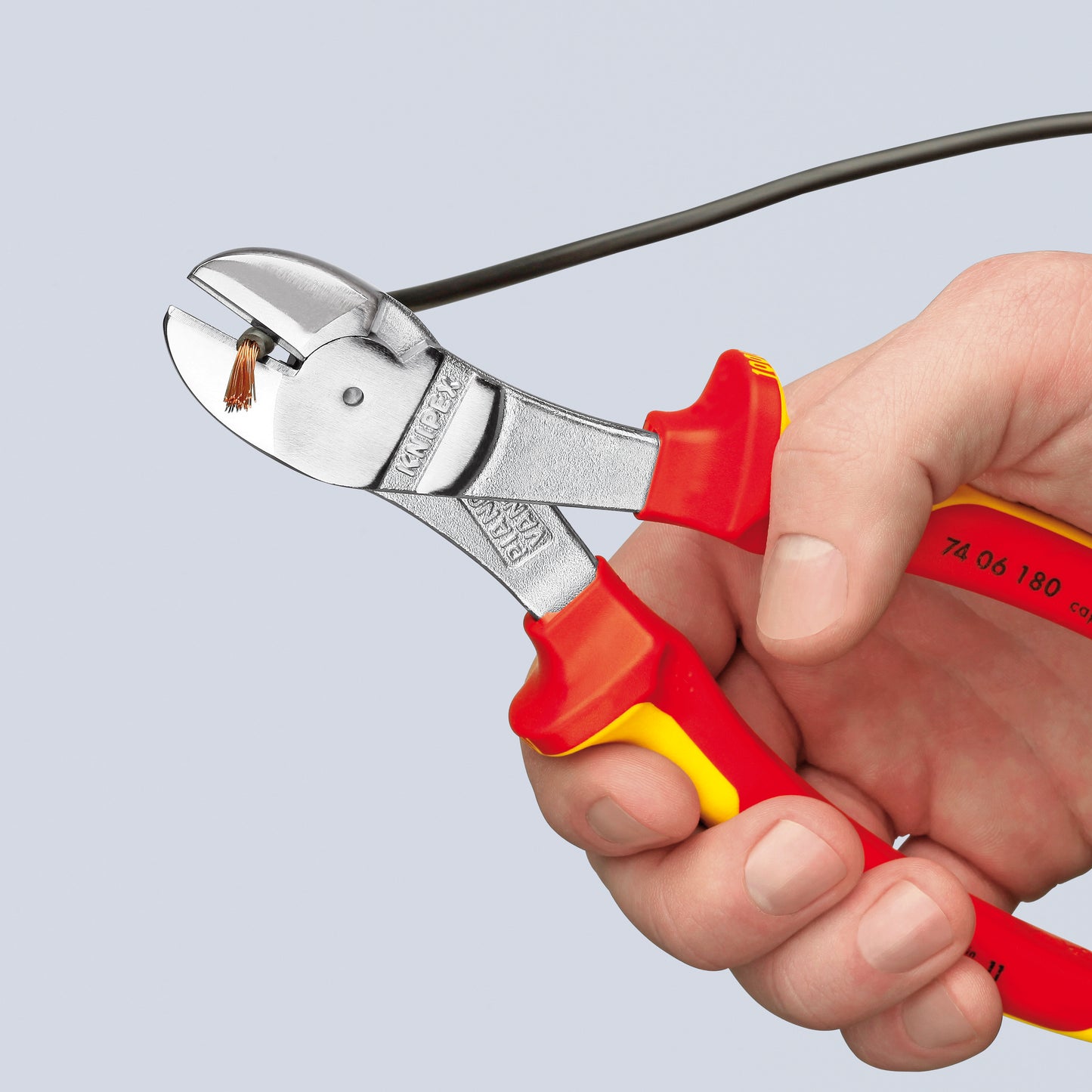Knipex 74 06 180 High Leverage Diagonal Cutters-1000V Insulated - image 6