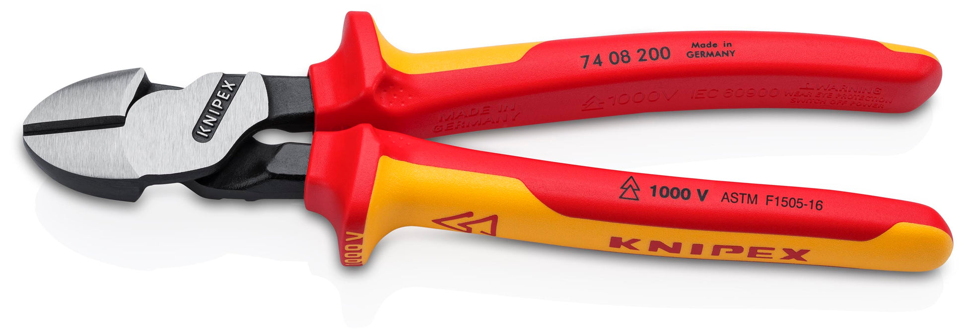 Knipex 74 08 200 US High Leverage Diagonal Cutters-1000V Insulated - image 2