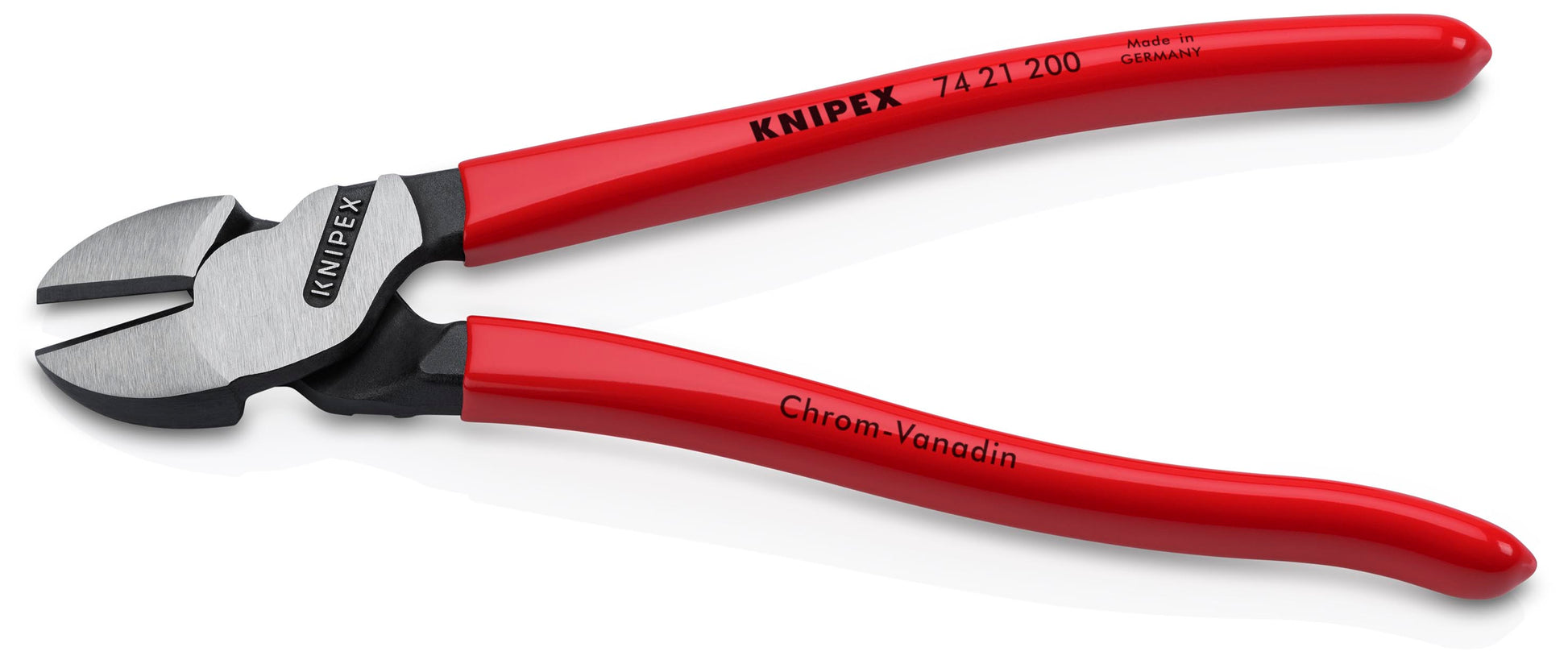 Knipex 74 21 200 High Leverage 12° Angled Diagonal Cutters - image 3