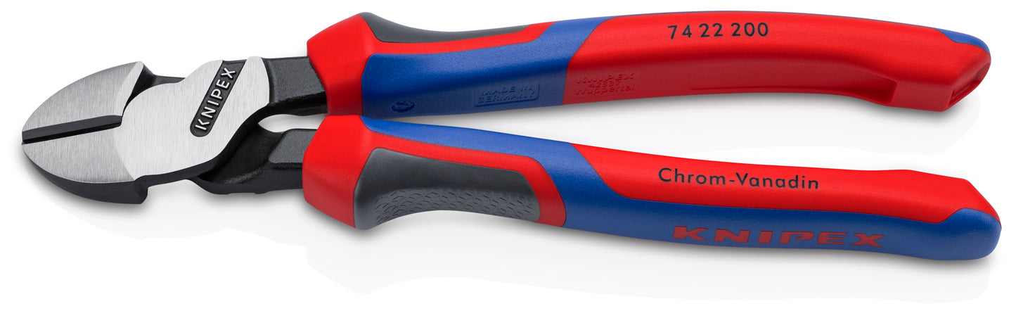 Knipex 74 22 200 High Leverage 12° Angled Diagonal Cutters - image 2