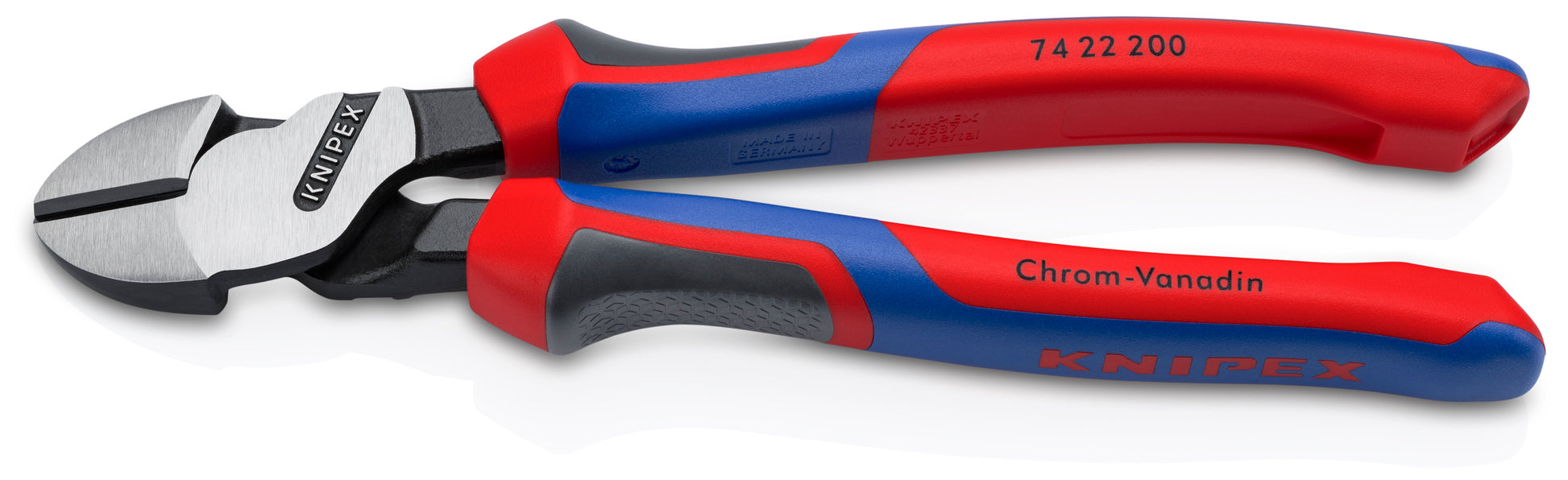 Knipex 74 22 200 SBA High Leverage 12° Angled Diagonal Cutters - image 2