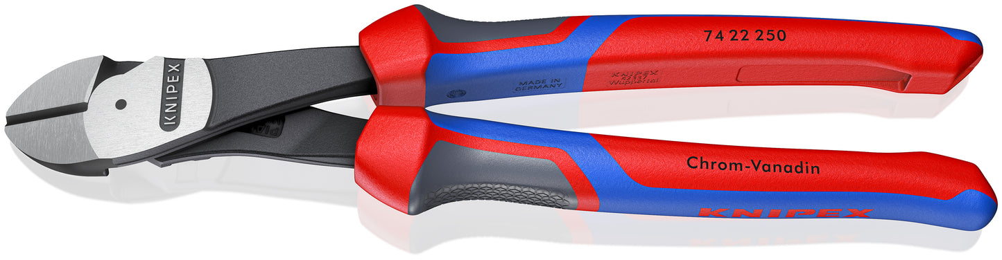 Knipex 74 22 250 High Leverage 12° Angled Diagonal Cutters - image 2