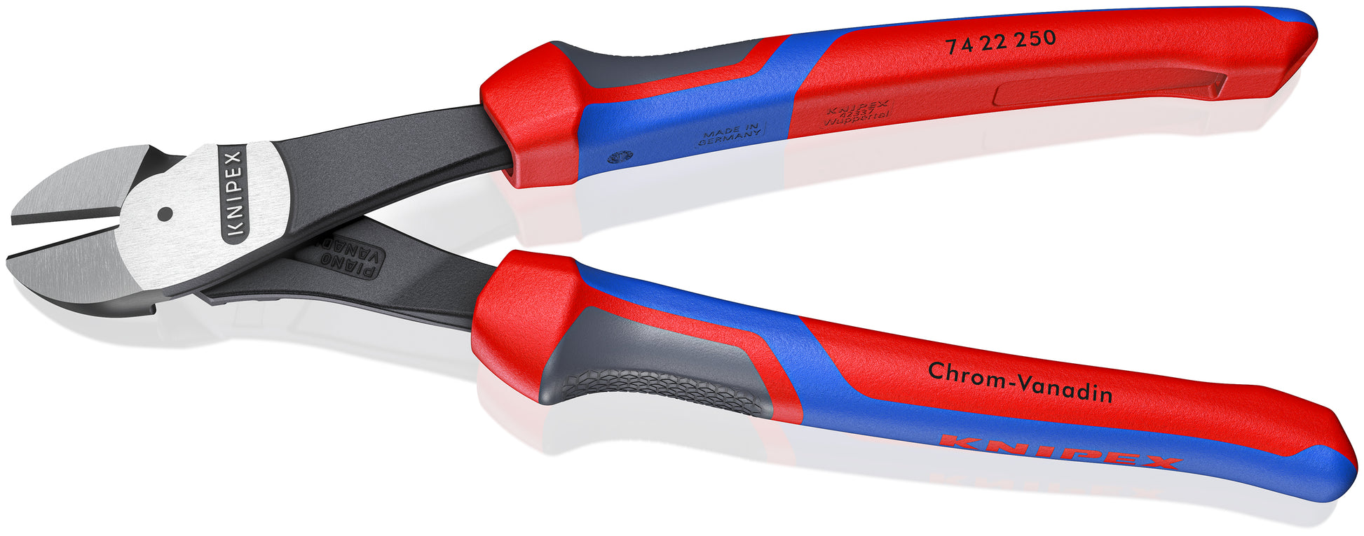 Knipex 74 22 250 SBA High Leverage 12° Angled Diagonal Cutters - image 3