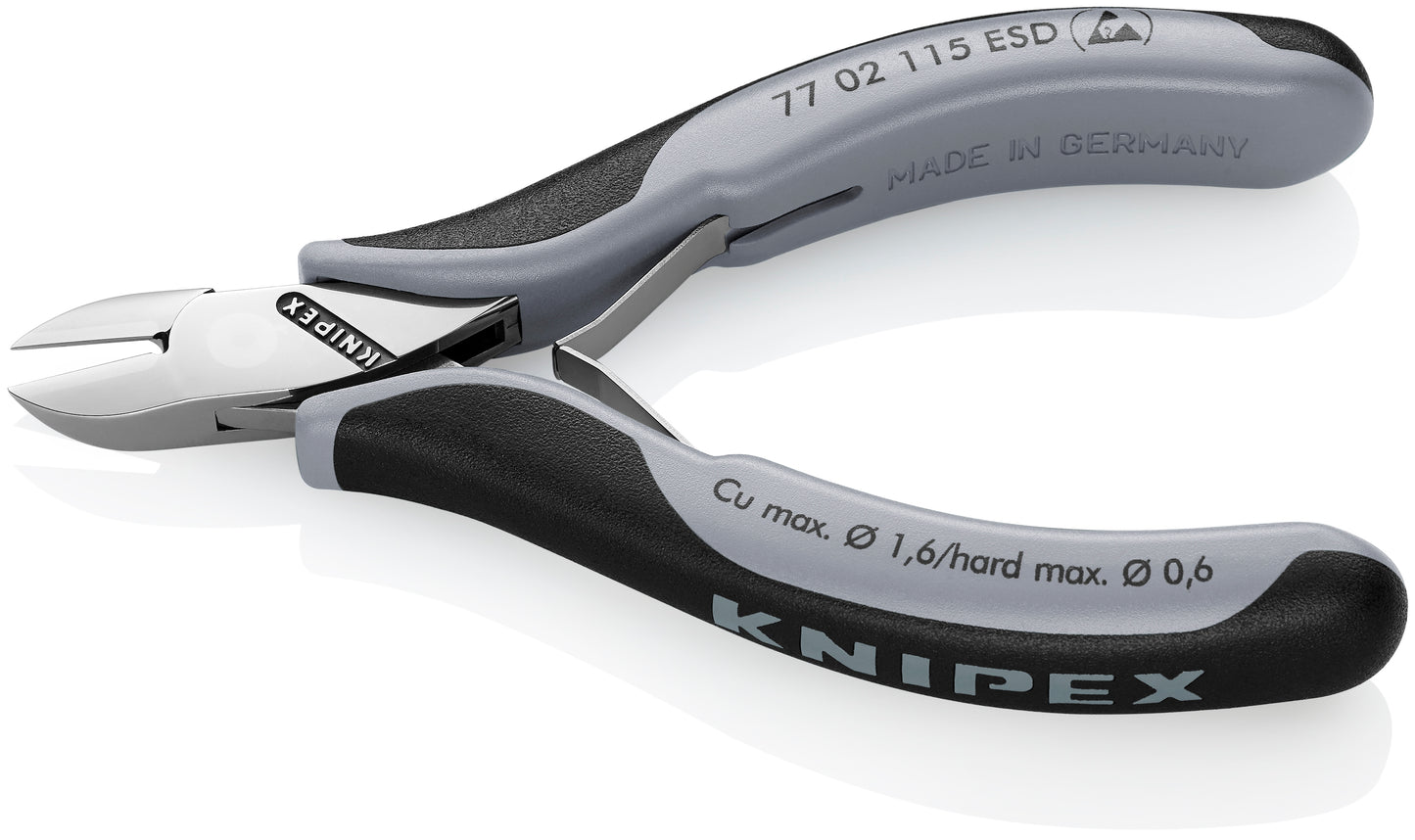 Knipex 77 02 115 ESD Electronics Diagonal Cutters-ESD Handles - image 2