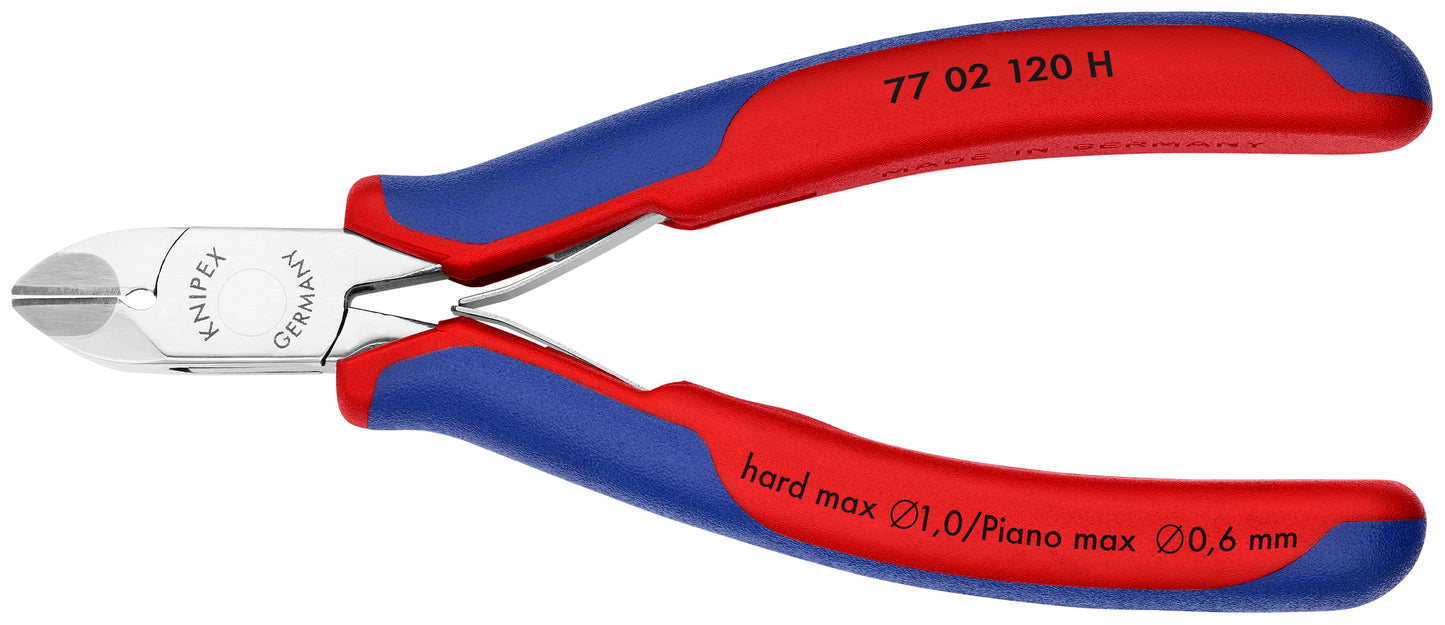 Knipex 77 02 120 H Electronics Diagonal Cutters-Carbide Metal Cutting Edges - KNIPEX Tools