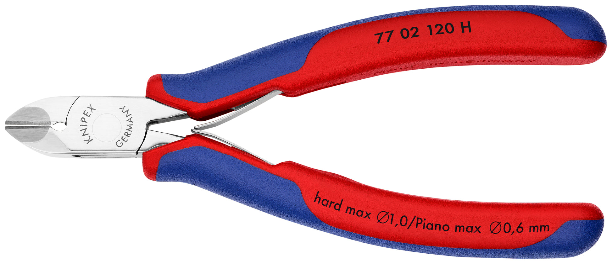Knipex 77 02 120 H Electronics Diagonal Cutters-Carbide Metal Cutting Edges - KNIPEX Tools