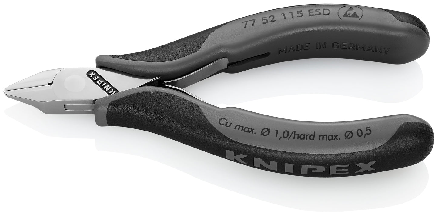 Knipex 77 52 115 ESD Electronics Diagonal Cutters-ESD Handles - image 2