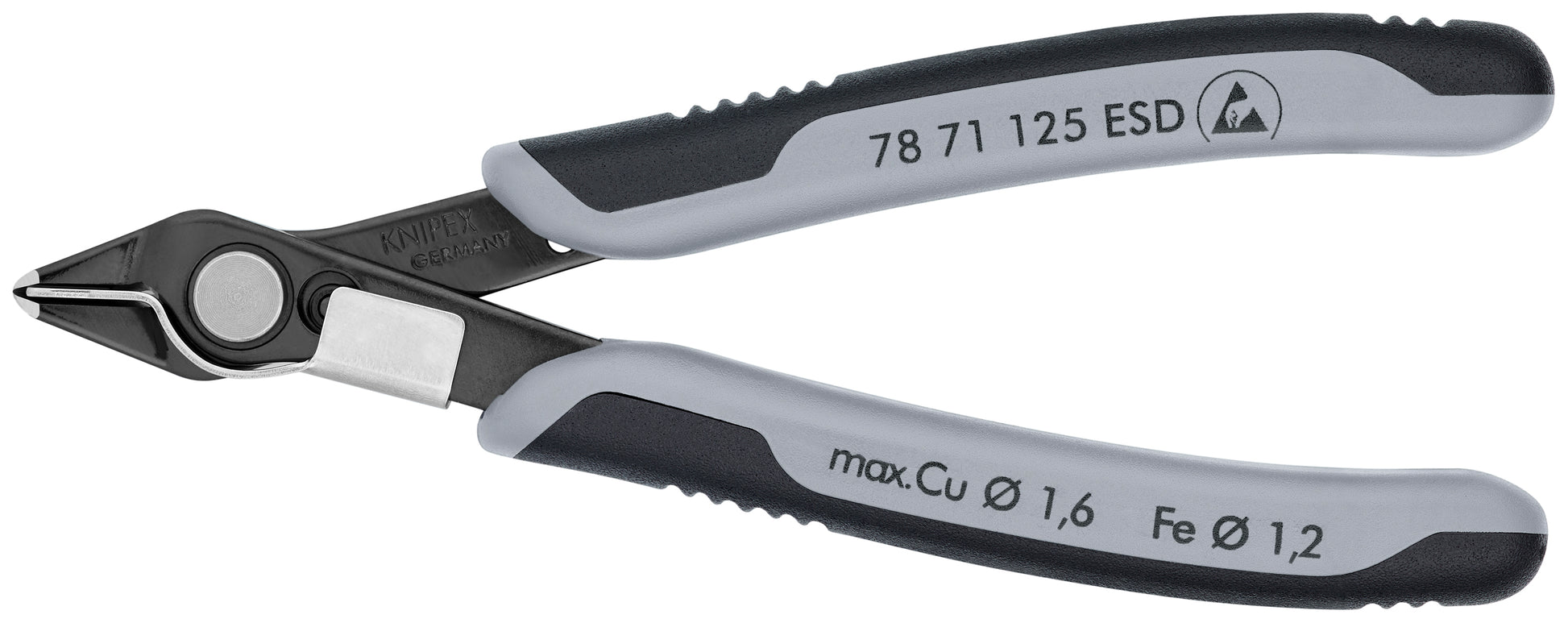 Knipex 78 71 125 ESD Electronics Super Knips®-ESD Handles - KNIPEX Tools