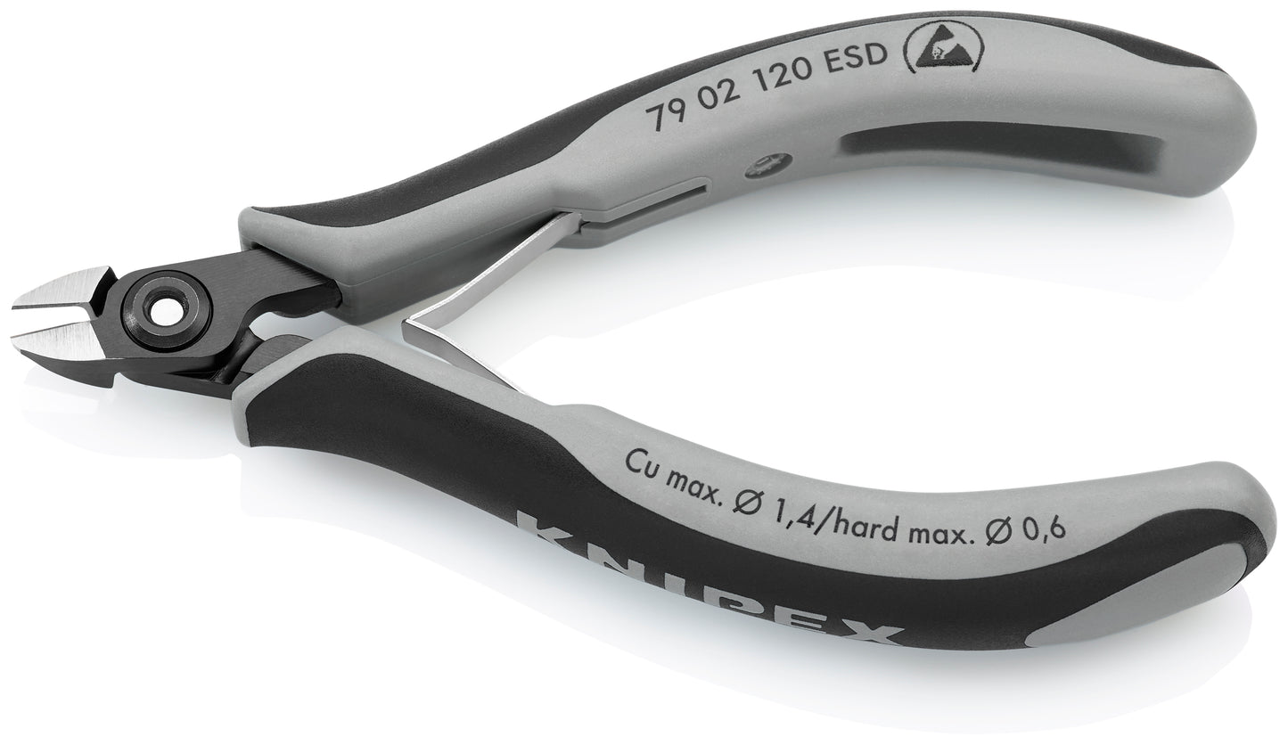 Knipex 79 02 120 ESD Electronics Diagonal Cutters-ESD Handles - image 3
