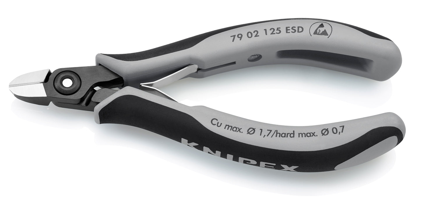 Knipex 79 02 125 ESD Electronics Diagonal Cutters-ESD Handles - image 2