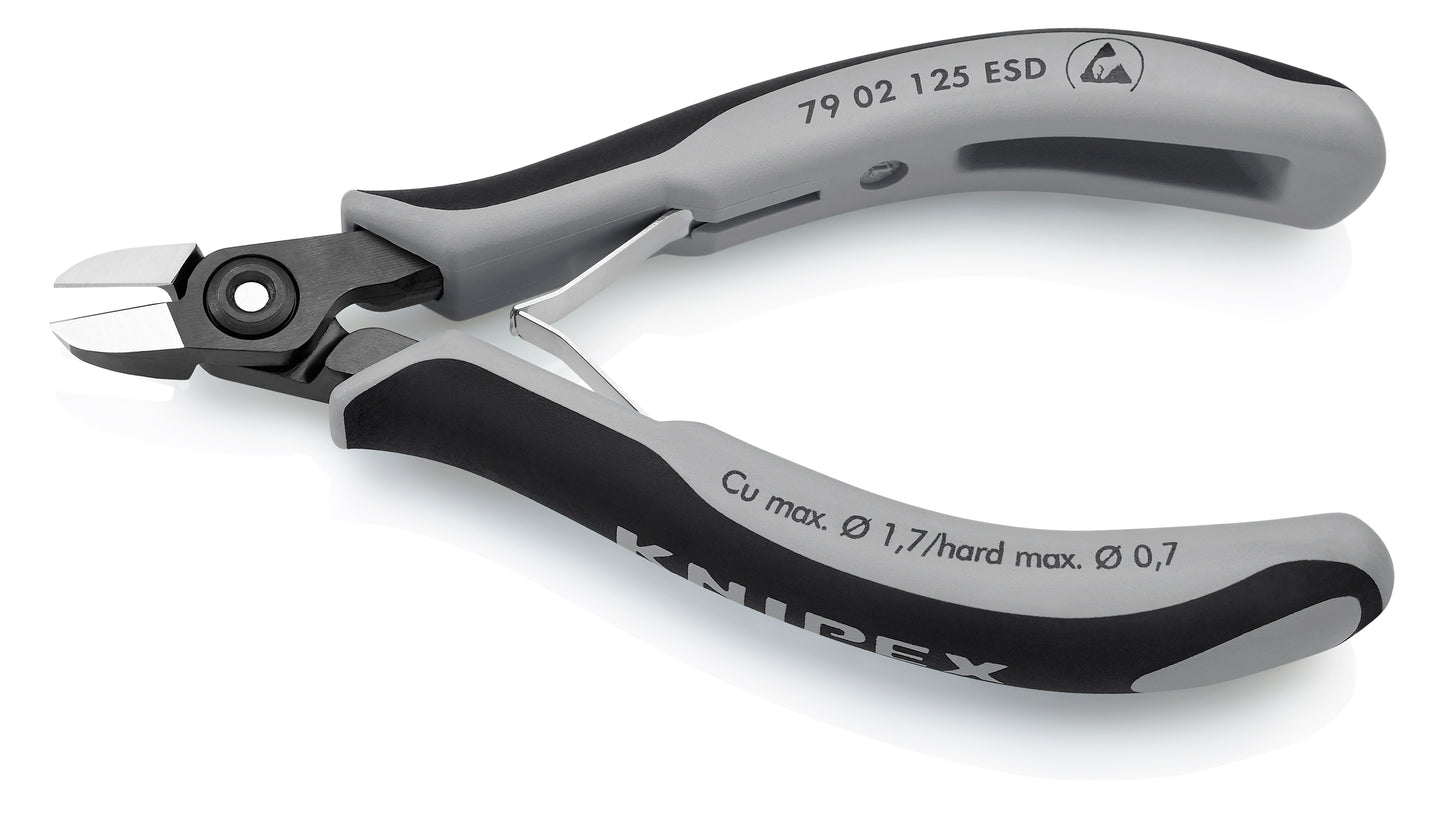 Knipex 79 02 125 ESD Electronics Diagonal Cutters-ESD Handles - image 3