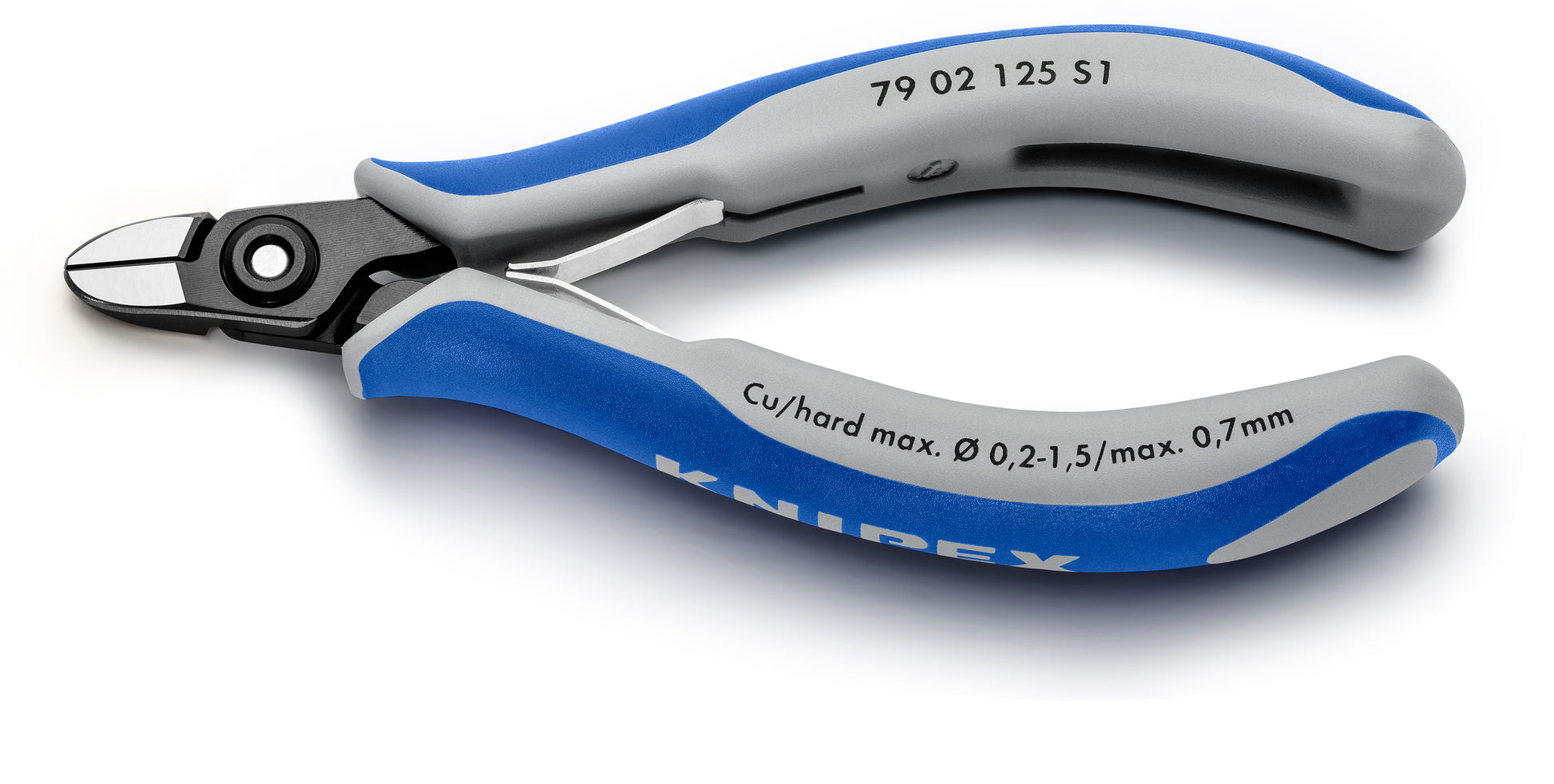 Knipex 79 02 125 S1 Aviation Round Nose Diagonal Cutters - image 2