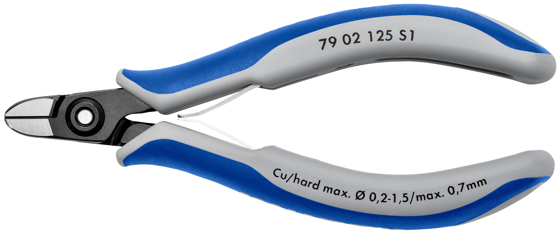 Knipex 79 02 125 S1 Aviation Round Nose Diagonal Cutters - KNIPEX Tools