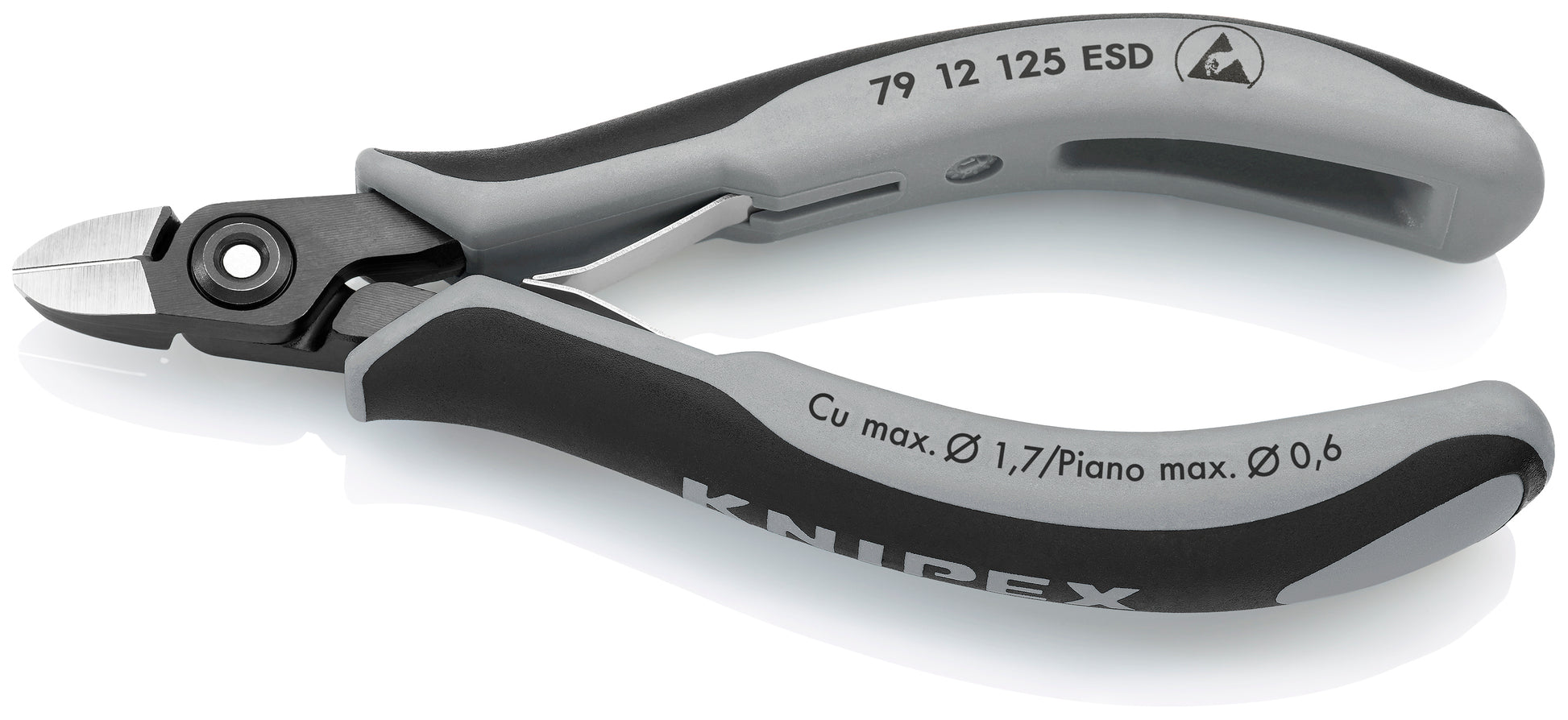Knipex 79 12 125 ESD Electronics Diagonal Cutters-ESD Handles - image 2