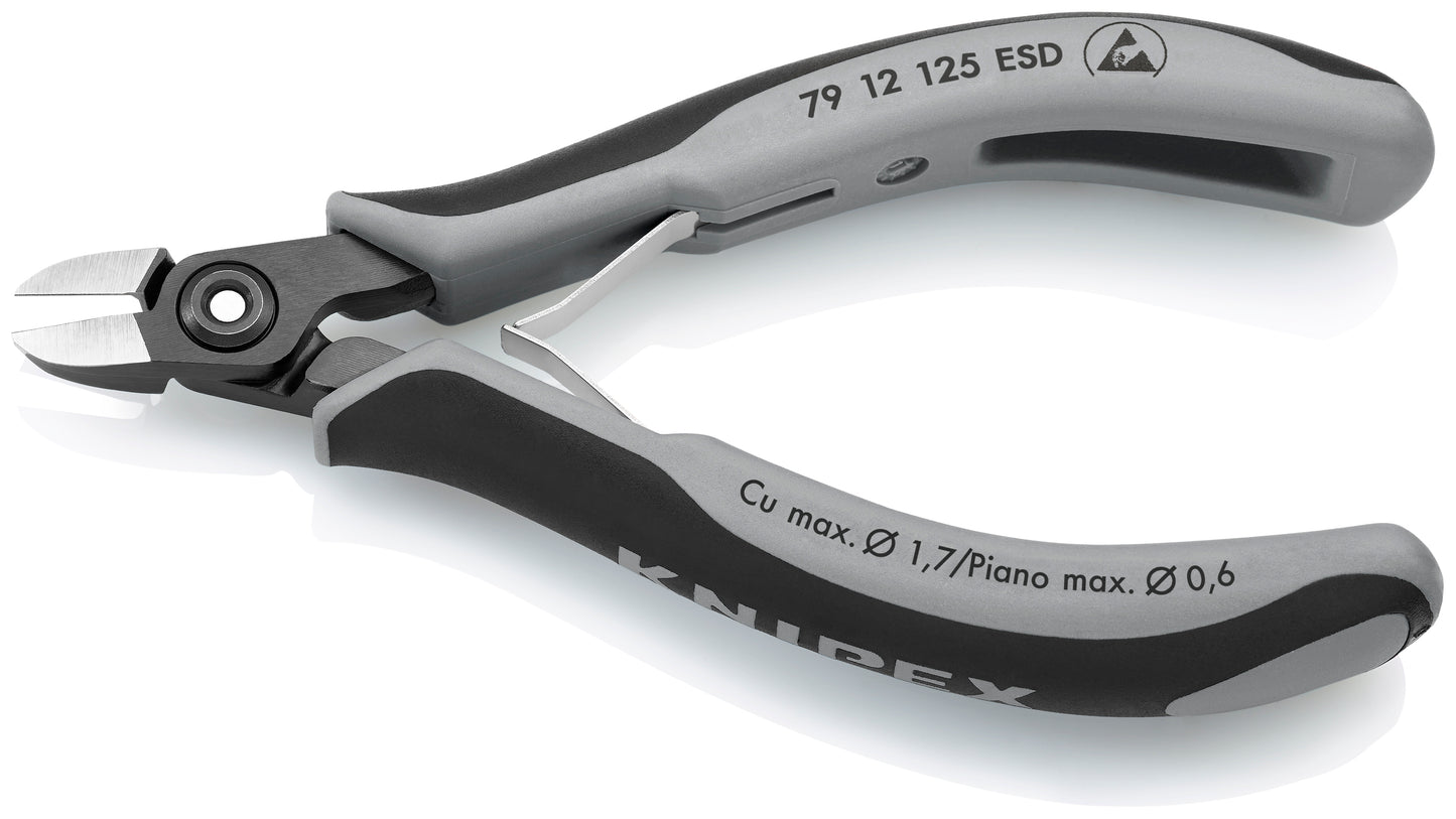 Knipex 79 12 125 ESD Electronics Diagonal Cutters-ESD Handles - image 3