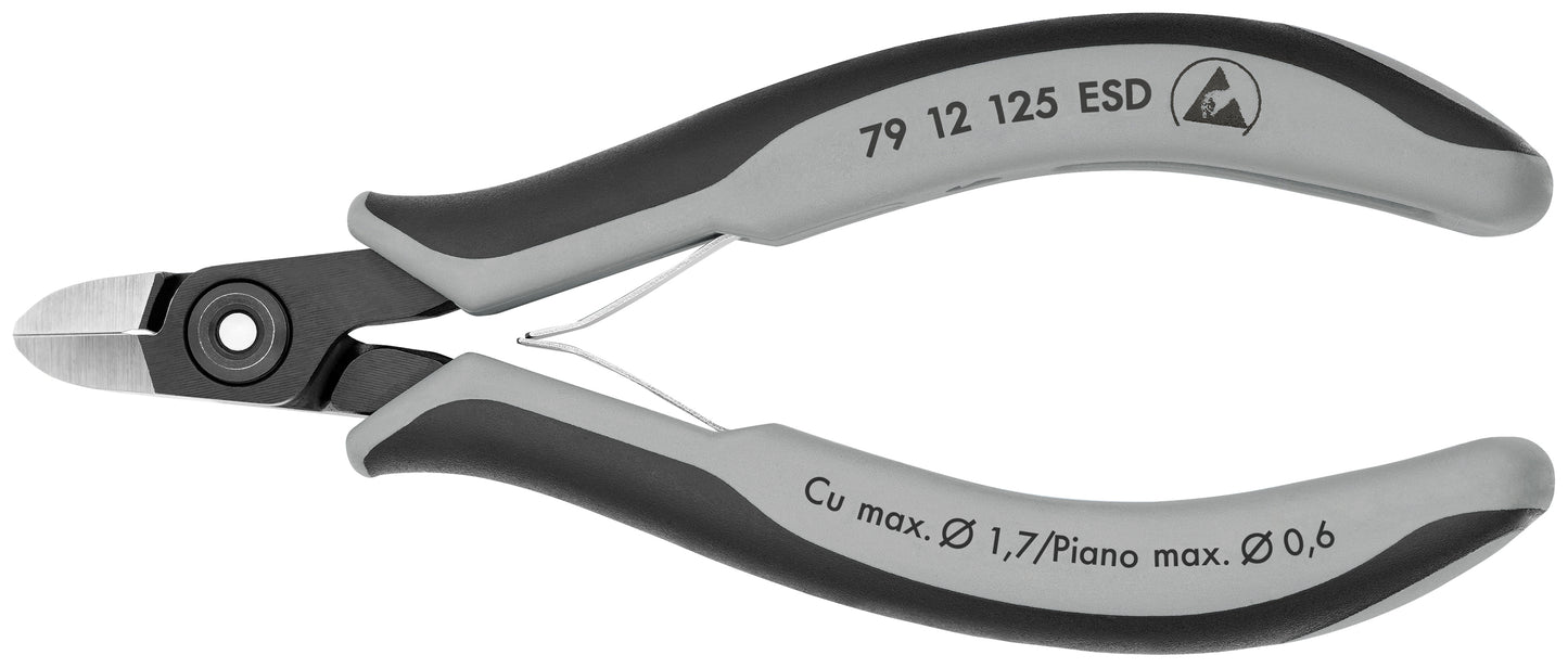 Knipex 79 12 125 ESD Electronics Diagonal Cutters-ESD Handles - KNIPEX Tools