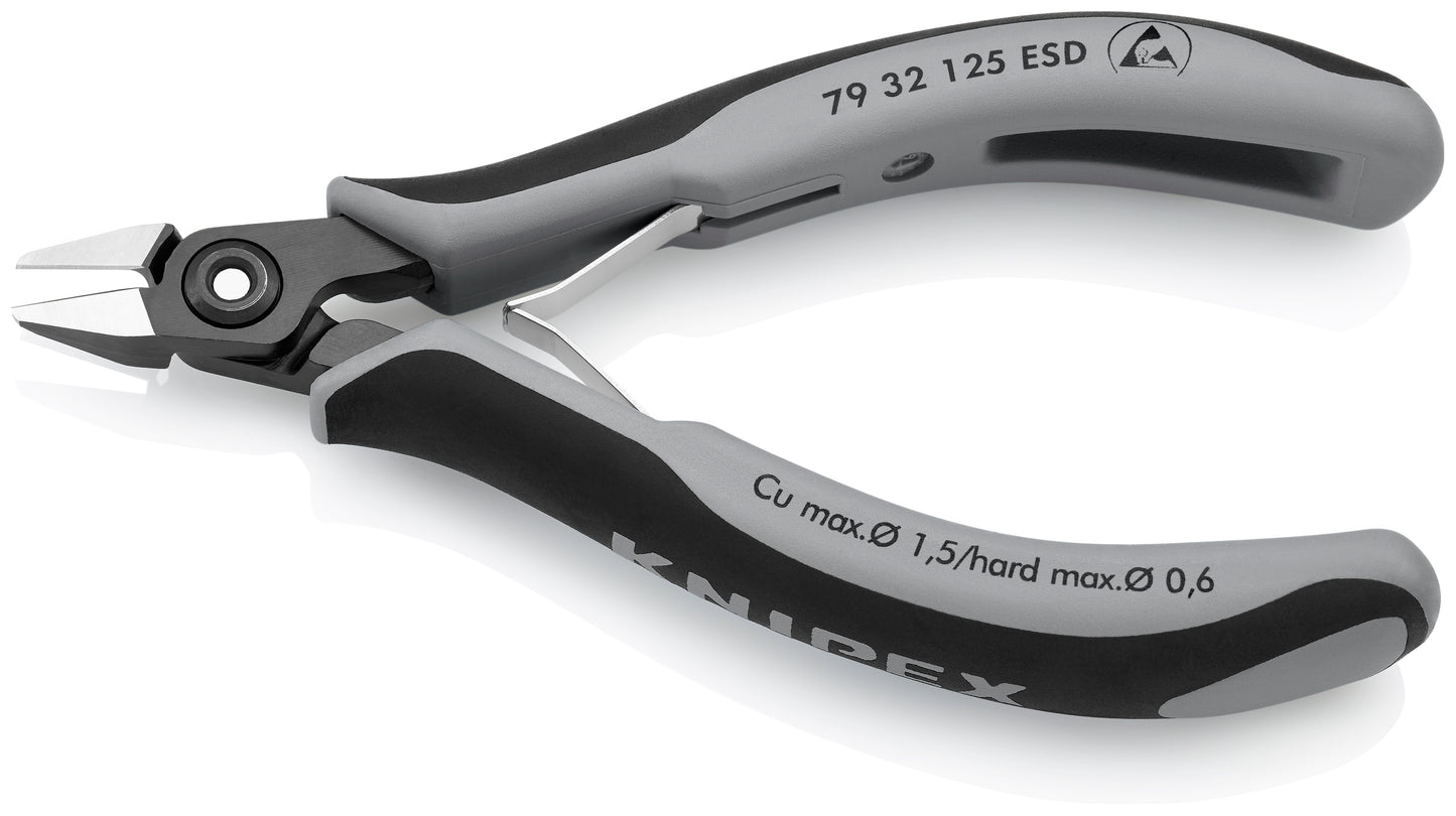 Knipex 79 32 125 ESD Electronics Diagonal Cutters-ESD Handles - image 3