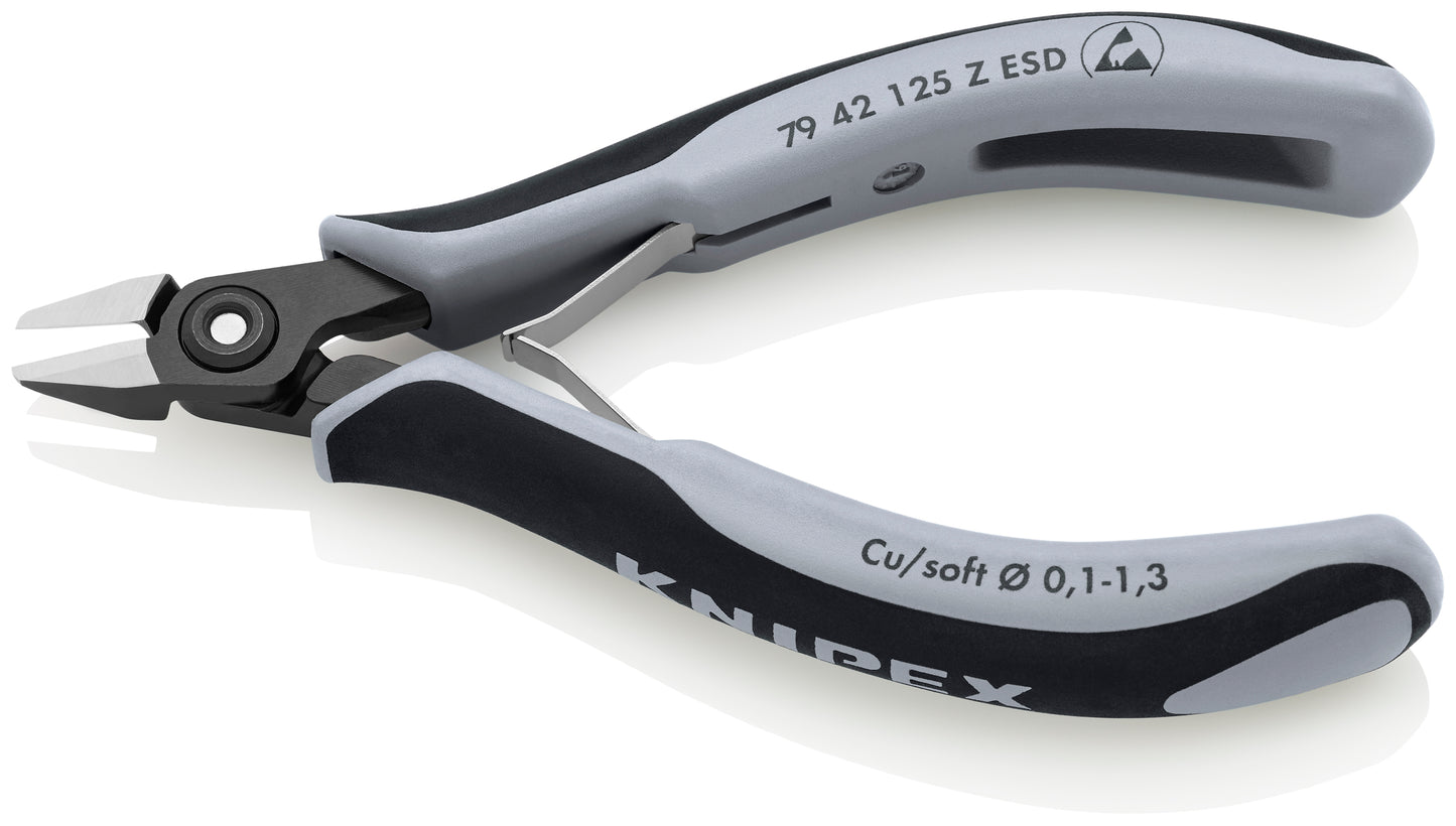 Knipex 79 42 125 Z ESD Electronics Diagonal Cutters-ESD Handles - image 3