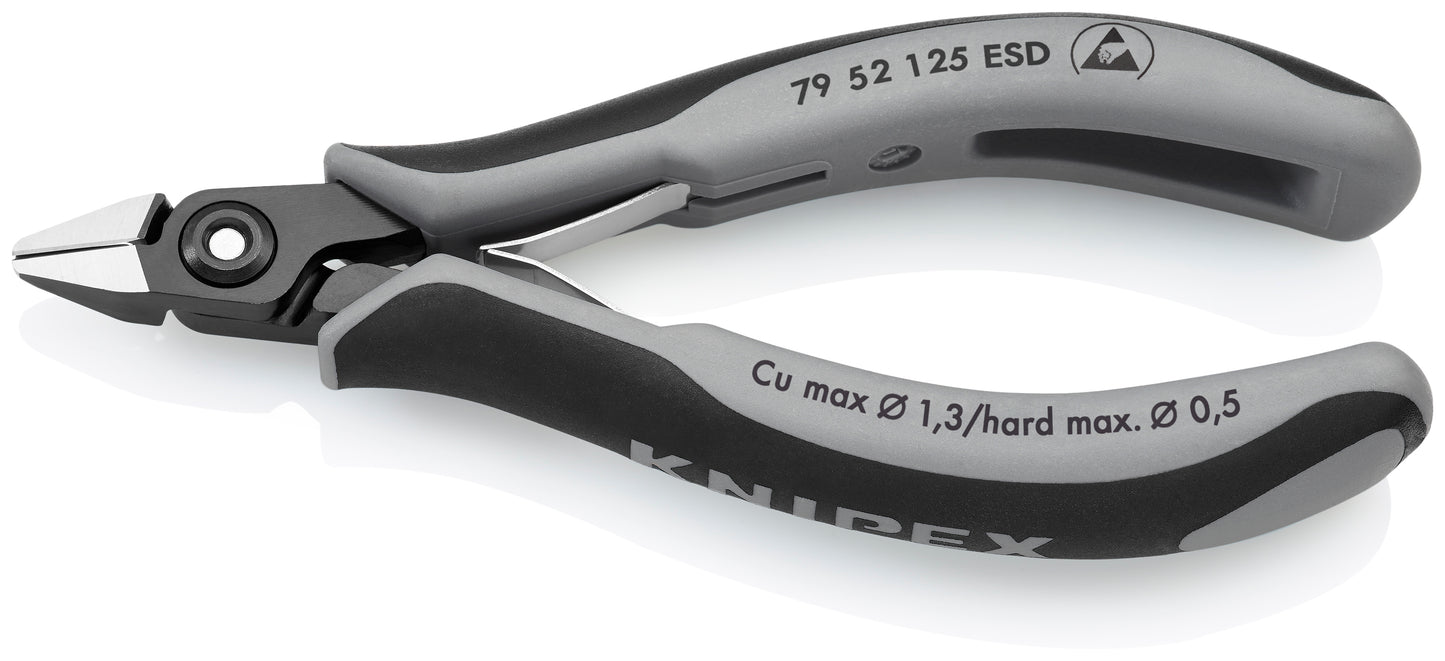 Knipex 79 52 125 ESD Electronics Diagonal Cutters-ESD Handles - image 2