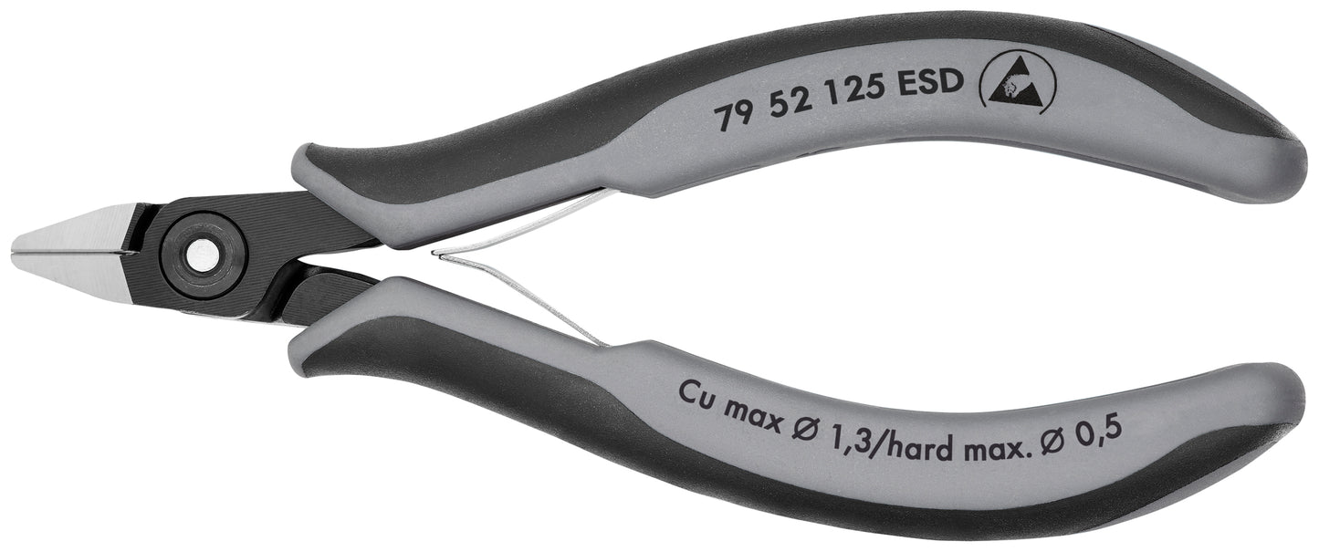 Knipex 79 52 125 ESD Electronics Diagonal Cutters-ESD Handles - KNIPEX Tools