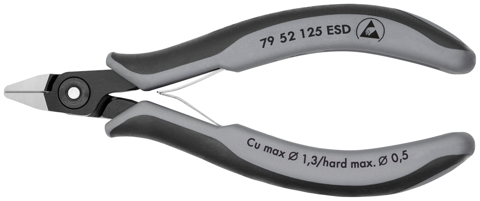 Knipex 79 52 125 ESD Electronics Diagonal Cutters-ESD Handles - KNIPEX Tools
