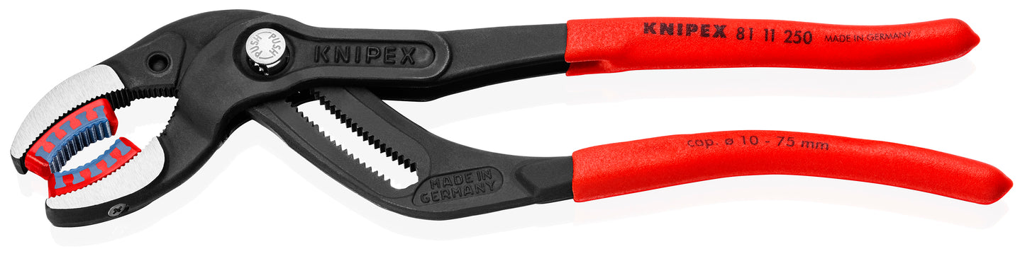 Knipex 81 11 250 Pipe Gripping Pliers-Replaceable Plastic Jaws - image 2