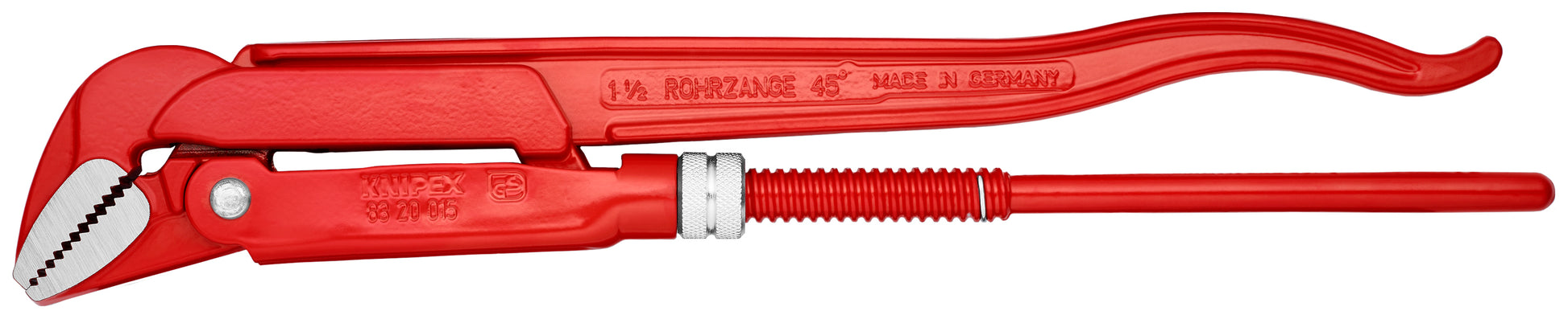 Knipex 83 20 015 Swedish Pipe Wrench-45° - KNIPEX Tools